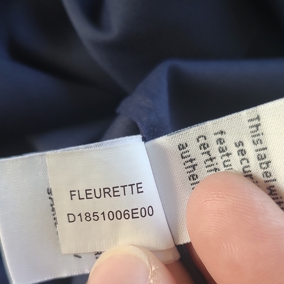 Diane Von Furstenberg Navy Silk Fleurette Caftan Dress - Size 4 - Picture 12 of 12